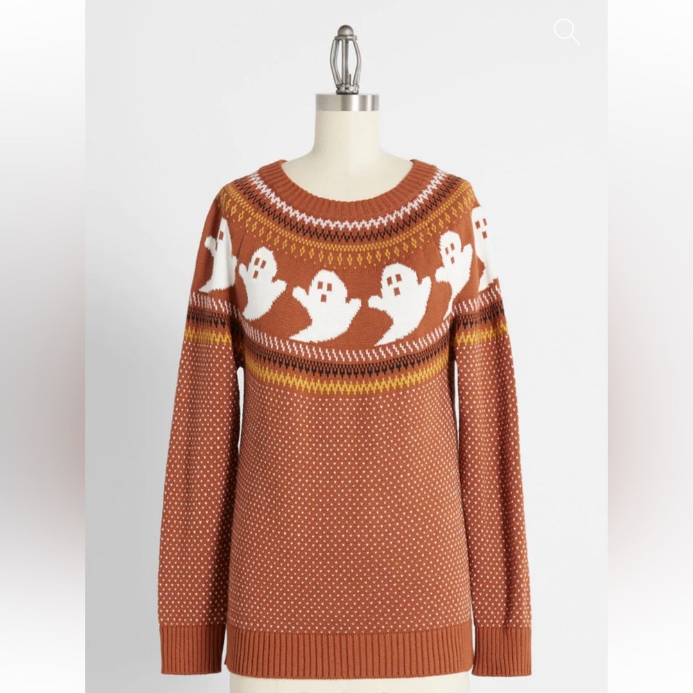 Orange ghost ModCloth sweater